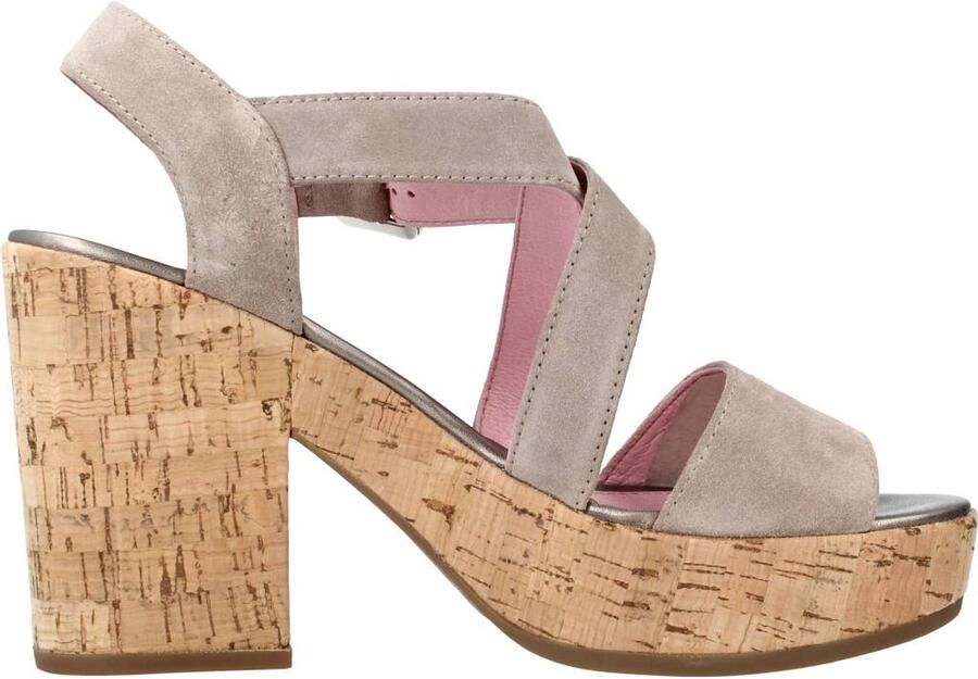 Stonefly Sandalen met sleehak Carol 4 Velour