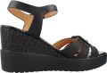 Stonefly Sandalen met sleehak Ely 22 Calf Lth - Zwart
