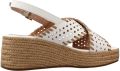 Stonefly Sandalen met sleehak IVORY 2 NAPPA LTH - Wit
