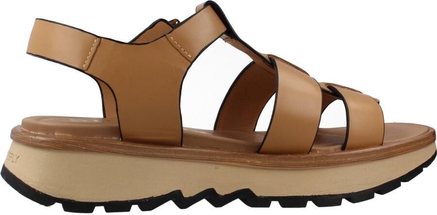 Stonefly Sandalen met sleehak 223847 Star Lth Dark