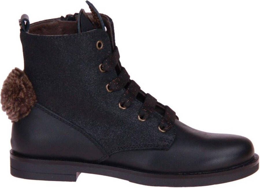 Stones and Bones Falp Veterboots Zwart Dames
