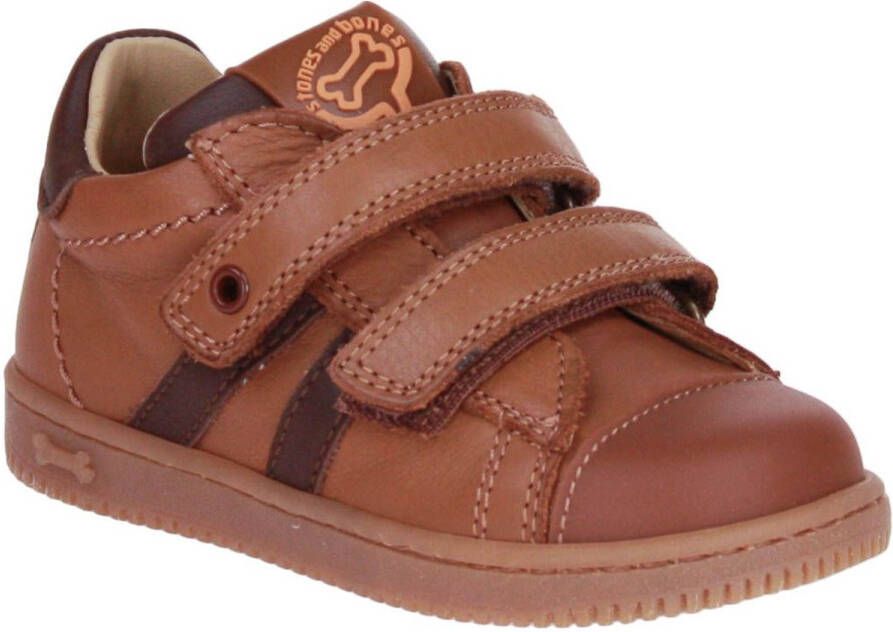 Stones and Bones Niso Velcroschoen Cognac
