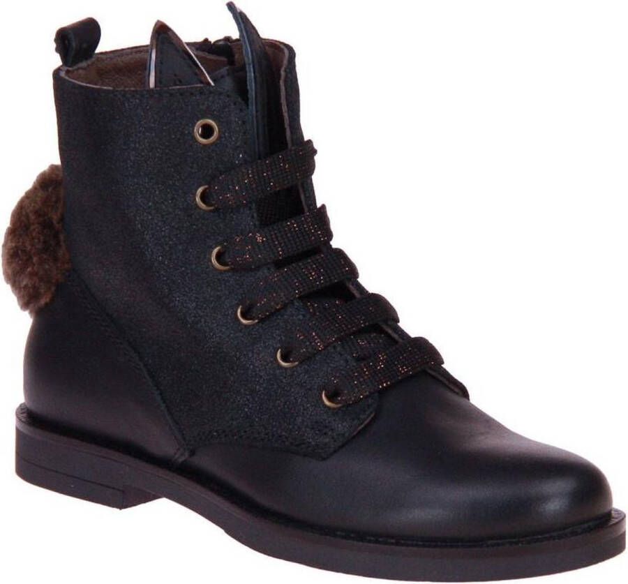 Stones and Bones Falp Veterboots Zwart Dames