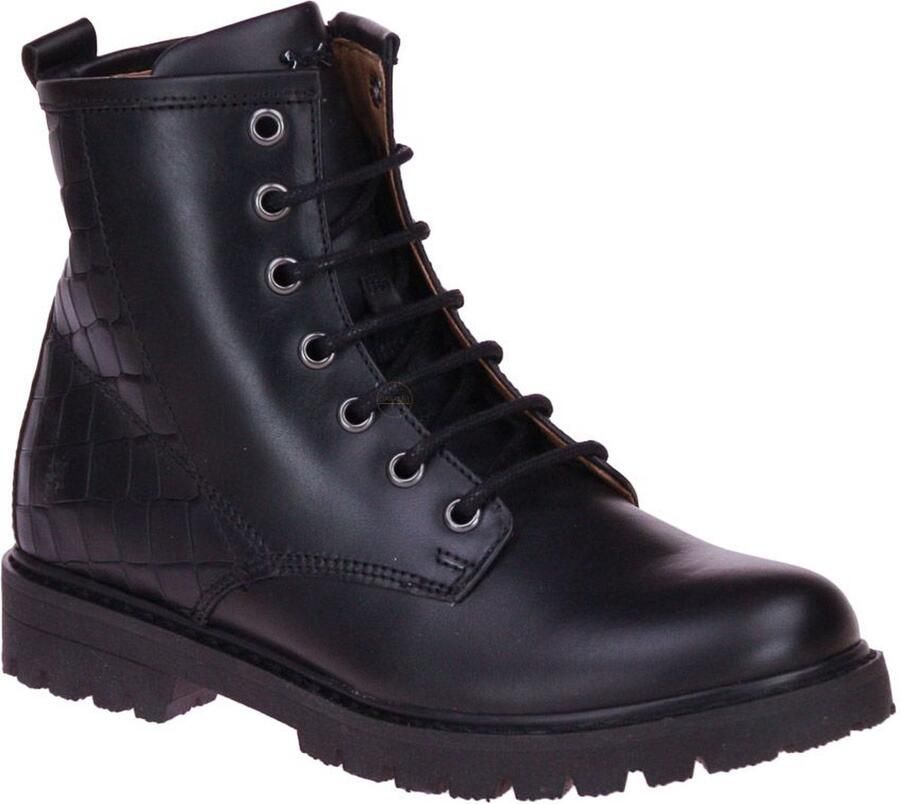 Stones and Bones Stones & Bones Basis Zwarte Veterboot