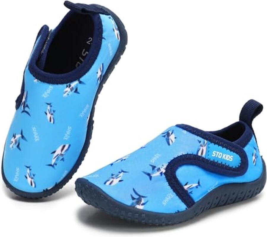 STQ KIDS Waterschoenen voor Jongens Strandschoenen voor Jongens Licht Flexibel Ademend Sneldrogend voor Zwembad