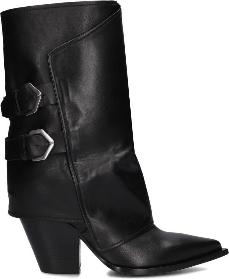 STRATEGIA Hoge Laarzen Dames E-4491 Maat: 40 Materiaal: Leer Kleur: Zwart