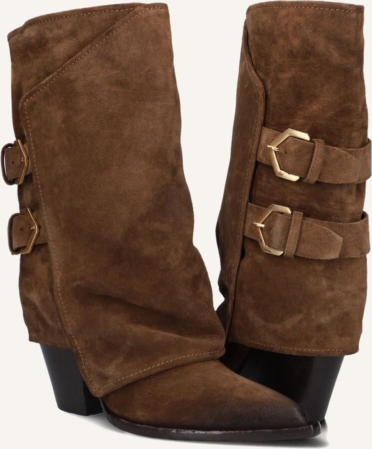 STRATEGIA Hoge Laarzen Dames E-4491 Maat: 40 Materiaal: Suède Kleur: Bruin - Foto 2