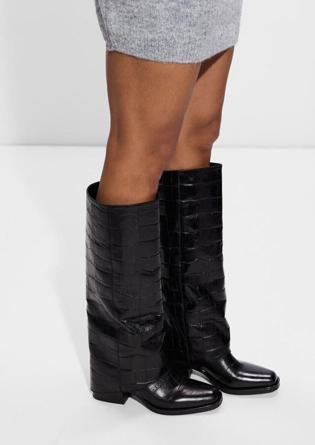 STRATEGIA Laarzen Dames E4410-c Maat: 41 Materiaal: Leer Kleur: Zwart - Foto 3