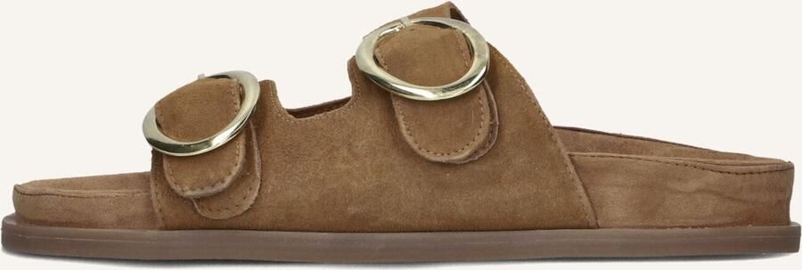 STRATEGIA Slippers Dames F69 Sue Maat: 40 Materiaal: Suède Kleur: Cognac - Foto 2