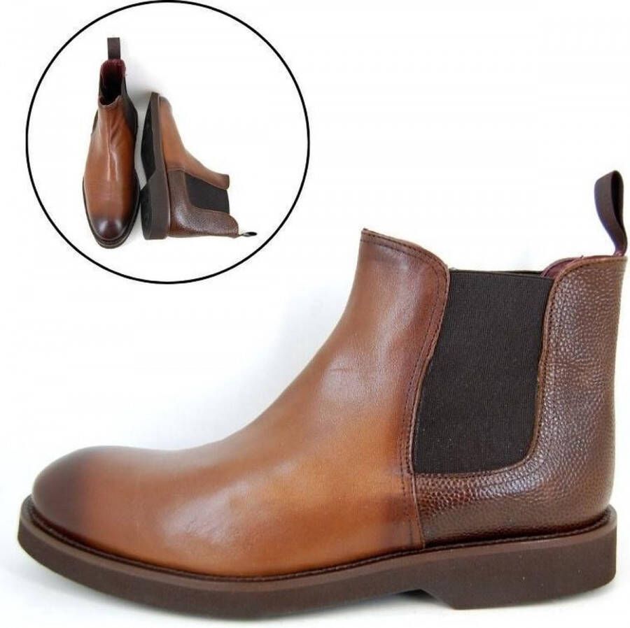 Stravers Grote Maten Schoenen Stravers Chelsea Boots Heren Bruin Herenschoenen Grote Maten