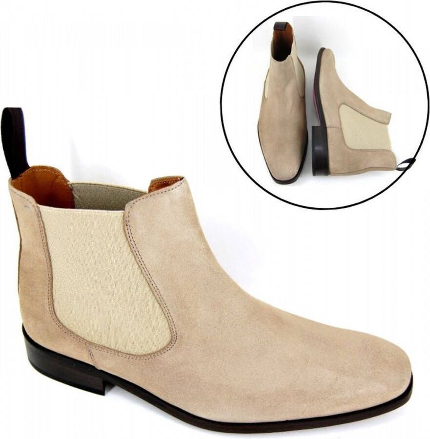 Stravers Grote Maten Schoenen Stravers Beige Chelsea Boots Heren Grote Maten Nette Enkellaarzen