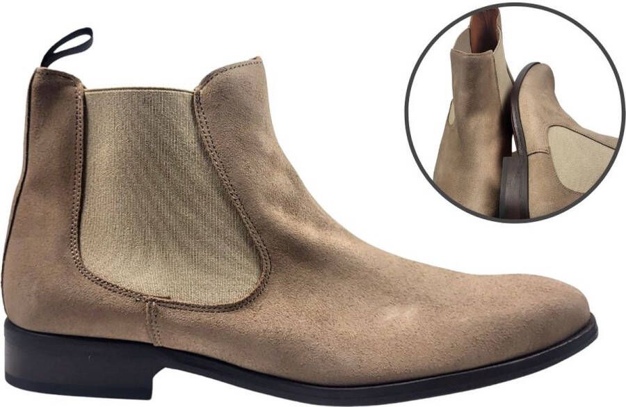 Stravers Grote Maten Schoenen Stravers Beige Chelsea Boots Heren Grote Maten Nette Enkellaarzen