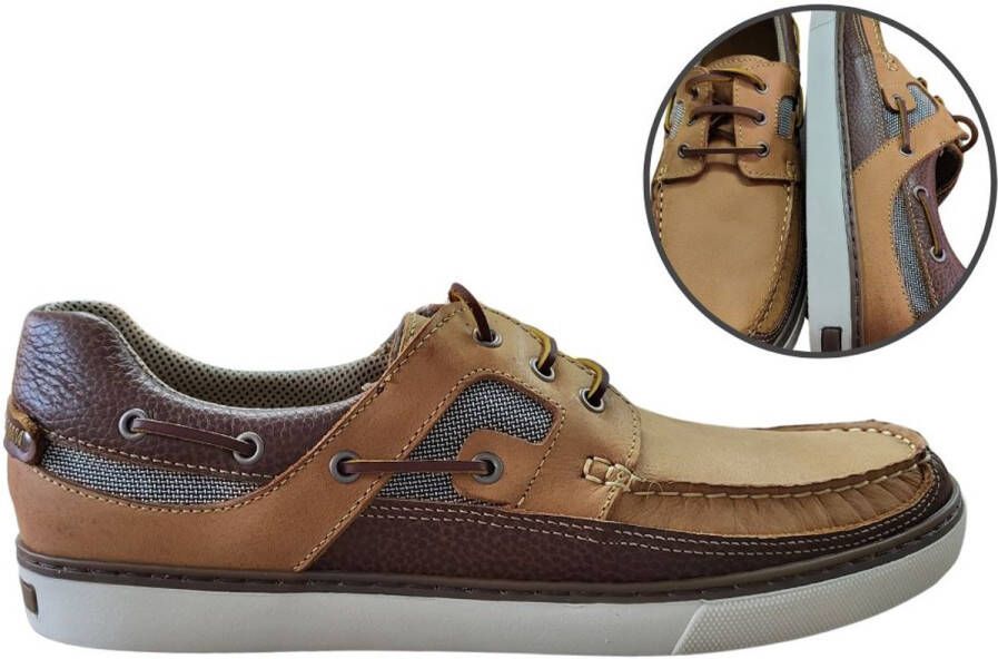 Stravers Grote Maten Schoenen Stravers Bootschoenen Sportief Bruin Heren Grote Maten Bootschoenen