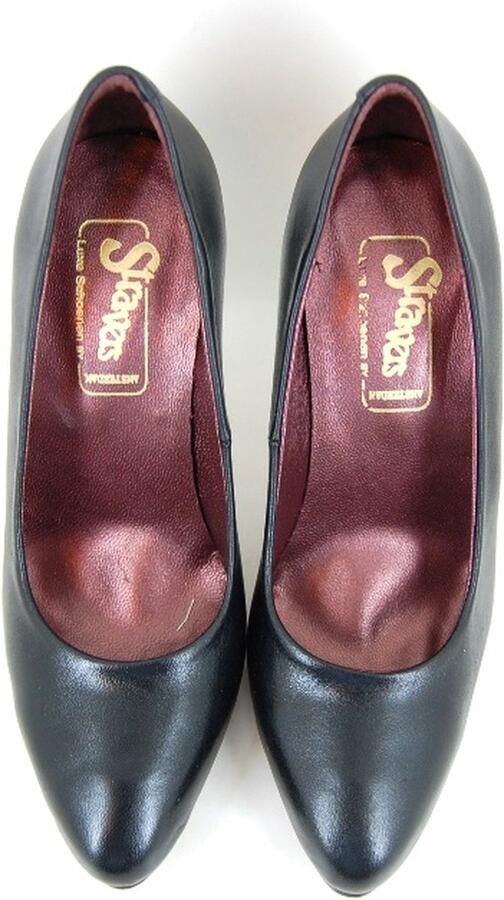 Stravers Grote Maten Schoenen Stravers Sexy Pumps met Hoge Hakken Zwart Leren Grote Maten Naaldhakken - Foto 8