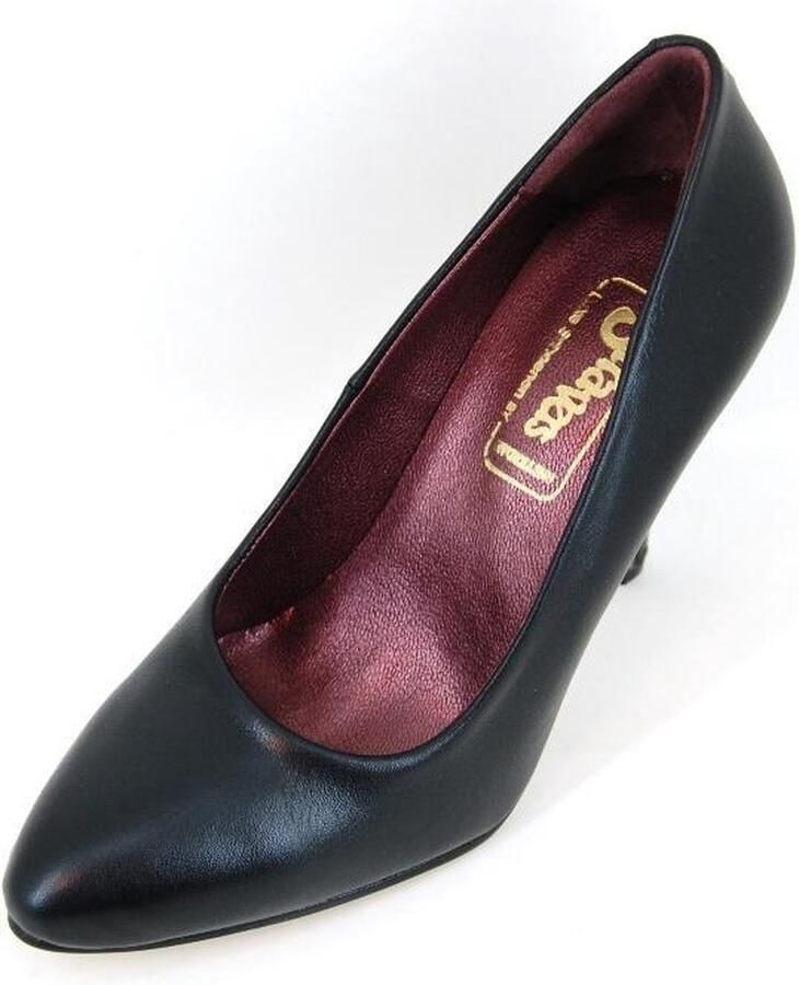 Stravers Grote Maten Schoenen Stravers Sexy Pumps met Hoge Hakken Zwart Leren Grote Maten Naaldhakken - Foto 5