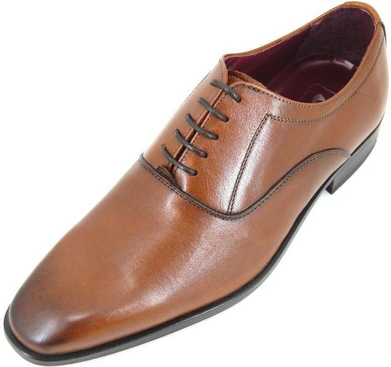 Stravers Grote Maten Schoenen Stravers Nette Herenschoenen Bruin Grote Maten Veterschoenen - Foto 4