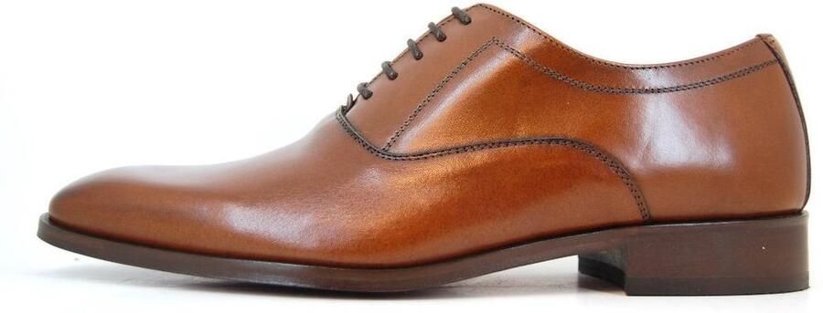 Stravers Grote Maten Schoenen Stravers Nette Herenschoenen Bruin Grote Maten Veterschoenen - Foto 8