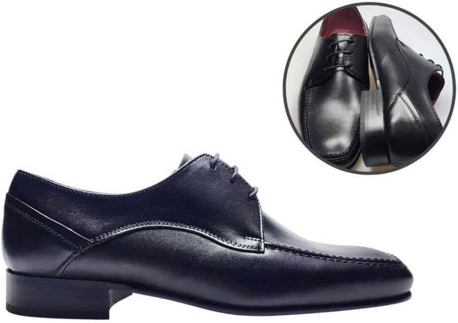 Stravers Grote Maten Schoenen Stravers Herenschoenen Zwart Leer Lichtgewicht Grote Maten Herenschoenen