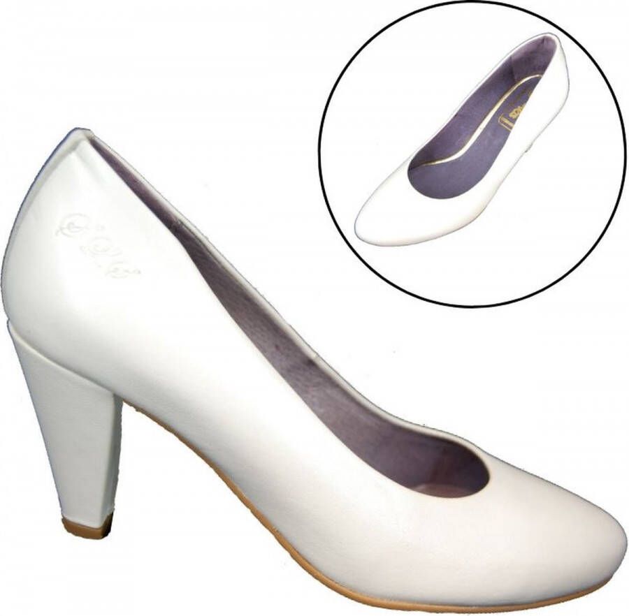 Stravers Grote Maten Schoenen Stravers Witte Pumps Hakken Grote Maten Trouwschoenen