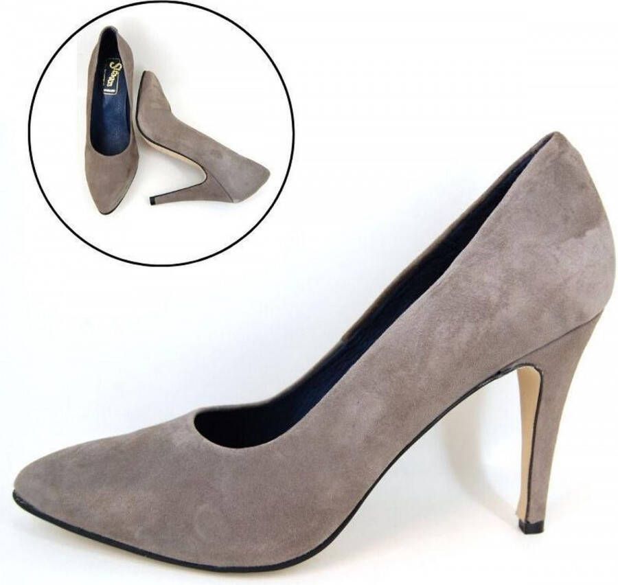 Stravers Kleine Maten Schoenen Stravers Naaldhakken Chic Taupe Suede. Pumps Hoge Hakken Kleine Maten