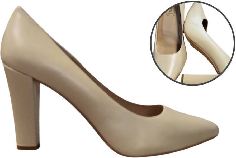 Stravers Kleine Maten Schoenen Stravers Beige Pumps Puntige Neus Kleine Maten Hoge Hakken