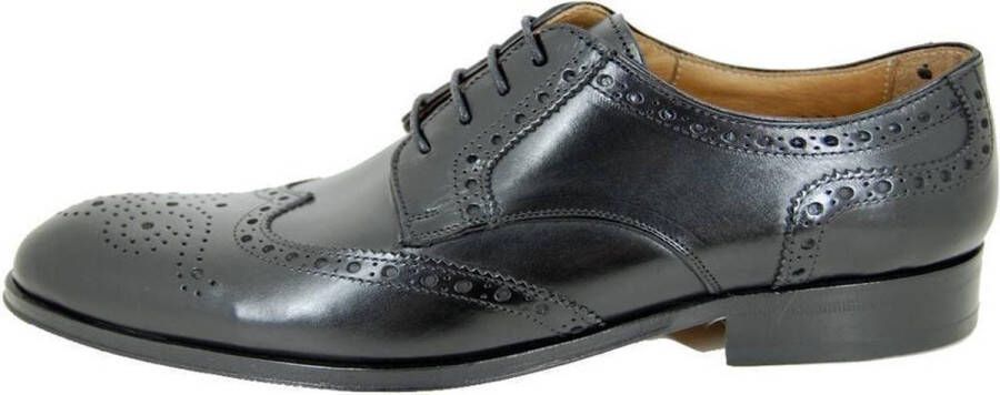 Stravers Kleine Maten Schoenen Stravers Brogue Herenschoen Zwart Kleine Maten - Foto 1