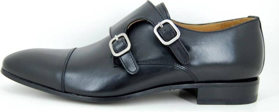 Stravers Kleine Maten Schoenen Stravers Herenschoenen met Gesp zwart Monk Straps Kleine Maten - Foto 1