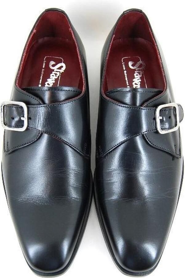 Stravers Kleine Maten Schoenen Stravers – Heren Instappers met Gesp Zwart Kleine Maten Nette Herenschoenen - Foto 4