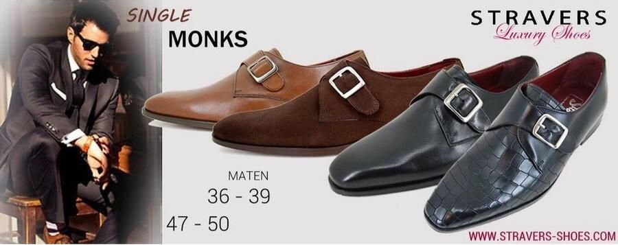 Stravers Kleine Maten Schoenen Stravers – Heren Instappers met Gesp Zwart Kleine Maten Nette Herenschoenen - Foto 7