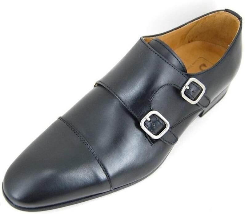 Stravers Kleine Maten Schoenen Stravers Herenschoenen met Gesp zwart Monk Straps Kleine Maten - Foto 5