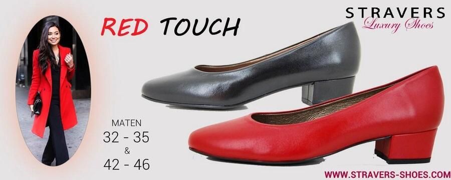 Stravers Kleine Maten Schoenen Stravers Pumps met Lage Hak Zwarte Leren Kleine Maten Business Pumps Dames - Foto 9