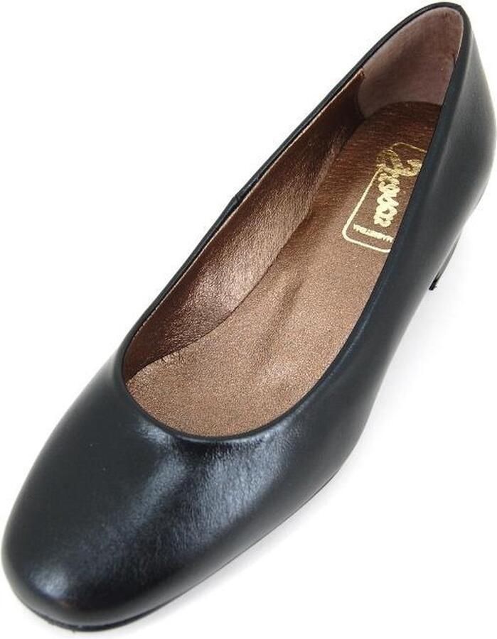 Stravers Kleine Maten Schoenen Stravers Pumps met Lage Hak Zwarte Leren Kleine Maten Business Pumps Dames - Foto 5