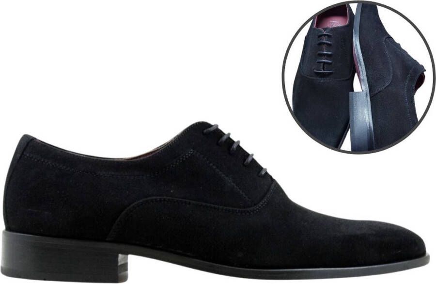 Stravers Kleine Maten Schoenen Stravers Nette Herenschoenen Suéde Zwart Kleine Maten Zakelijke Schoenen voor Heren