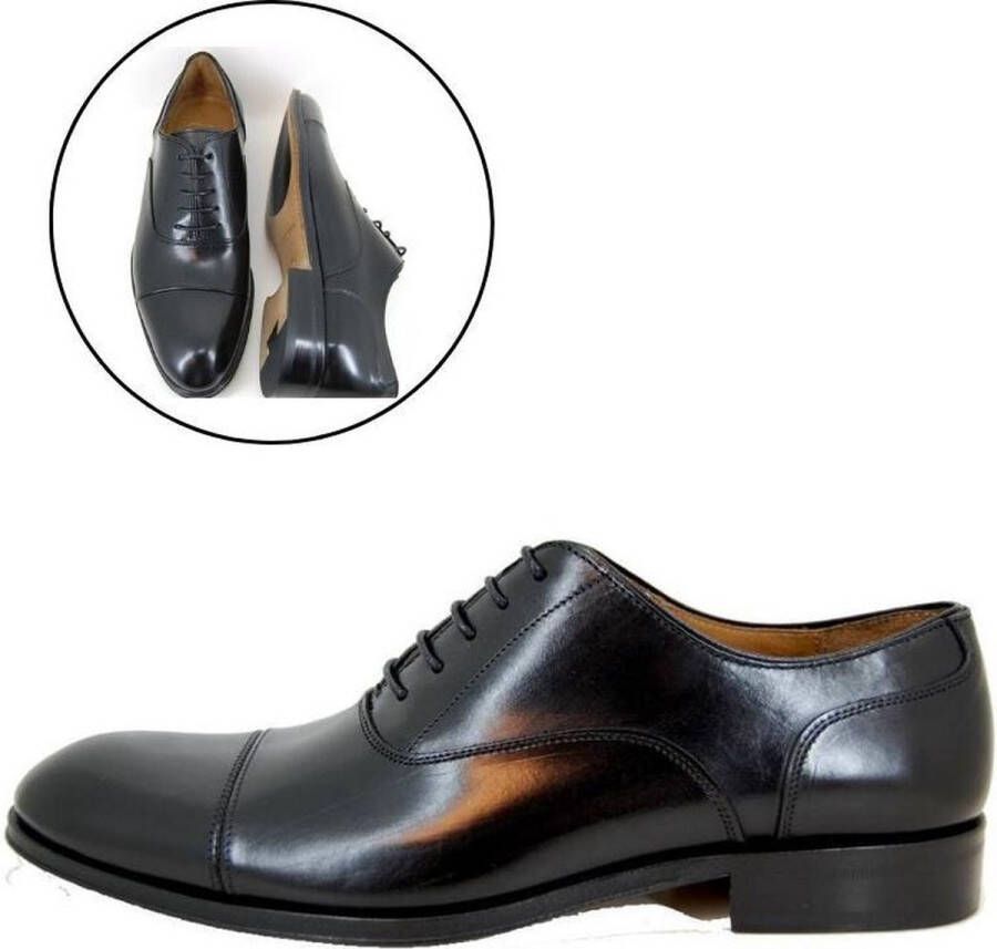 Stravers Kleine Maten Schoenen Stravers Nette Herenschoenen Zwart Kleine Maten Luxe Veterschoenen - Foto 1