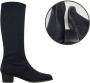 Stravers Kleine Maten Schoenen Stravers Stretch Laarzen Zwart Lang Lage Hak. Kleine Maten Elastische Laarzen - Thumbnail 1