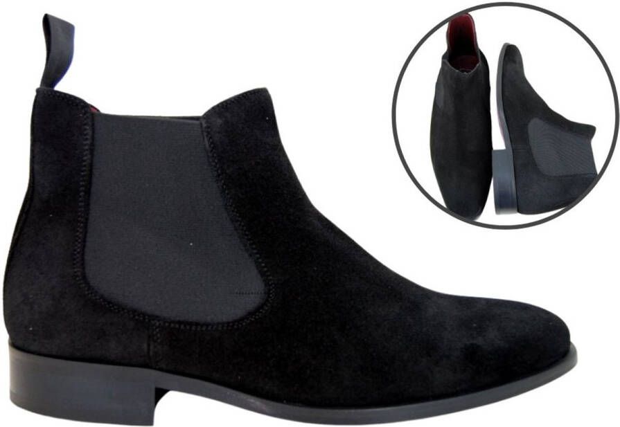 Stravers Kleine Maten Schoenen Stravers Zwarte Suede Chelsea Boots Heren Kleine Maten Nette Enkellaarzen