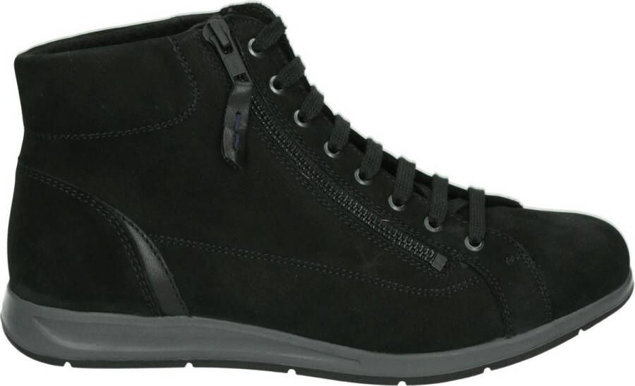 Strober ELEONORE~68096H~~~~~~~~~~~~~~~ Hoge sneakersVeterlaarzenDames veterschoenenDames sneakersHalf-hoge schoenen Zwart