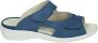 Strober HANNA~74003H~~~~~~~~~~~~~~~~~~ Dames slippers Blauw - Thumbnail 1