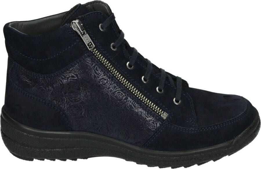 Strober SENTA~73017H1~~~~~~~~~~~~~~~~~ Hoge sneakersVeterlaarzenDames veterschoenenDames sneakersHalf-hoge schoenen Blauw