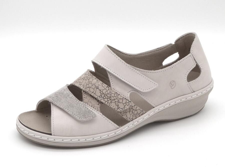 Suave Dames Sandaal P962TBE Lichtbeige Combi