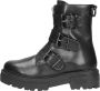 Sub55 Biker boots Enkellaarsjes Plat zwart - Thumbnail 1