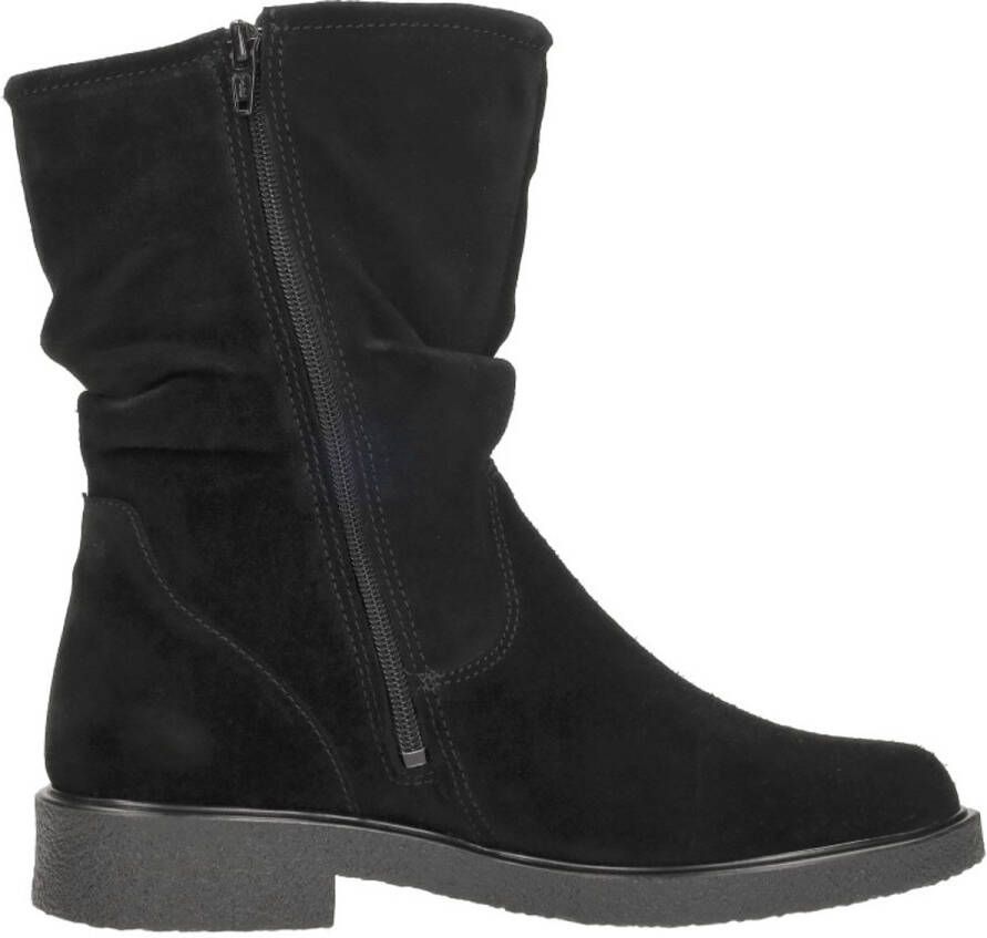 Sub55 Comfort Collection Giulia 01 Enkellaarsjes Plat zwart