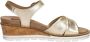 Sub55 Comfort Collection Klara 02 Sandalen Plat Goudkleur - Thumbnail 1