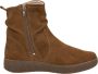 Sub55 Comfort Collection Marina 17 Enkellaarsjes Plat Cognac - Thumbnail 1