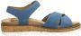 Sub55 Comfort Collection Mia 01 Sandalen Plat Licht blauw - Thumbnail 1