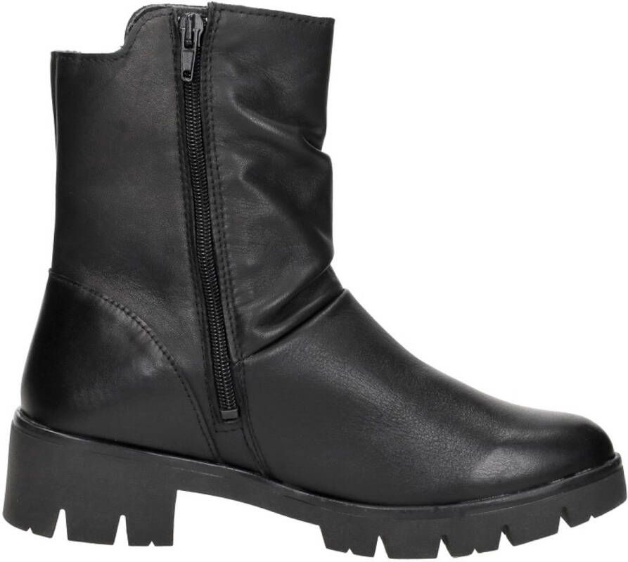 Sub55 Comfort Collection Molly 04 Enkellaarsjes Plat Zwart
