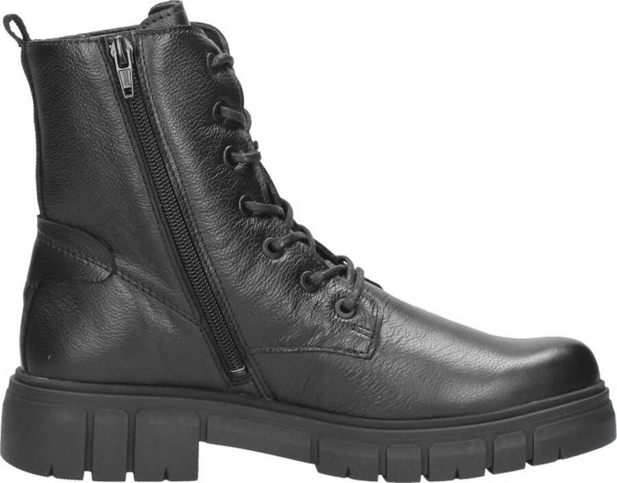 Sub55 Comfort Collection Paige 01 Veterschoenen Hoog Zwart