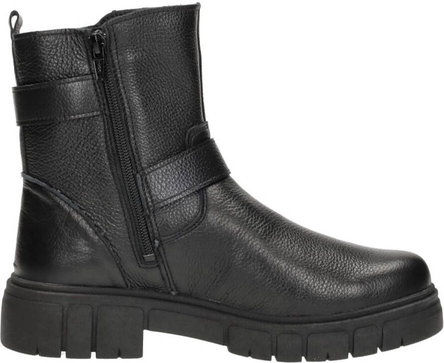 Sub55 Comfort Collection Paige 30 Enkellaarsjes Plat Zwart