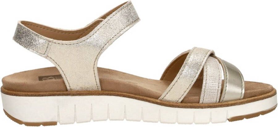 Sub55 Comfort Collection Romi 22 Sandalen Plat Goudkleur