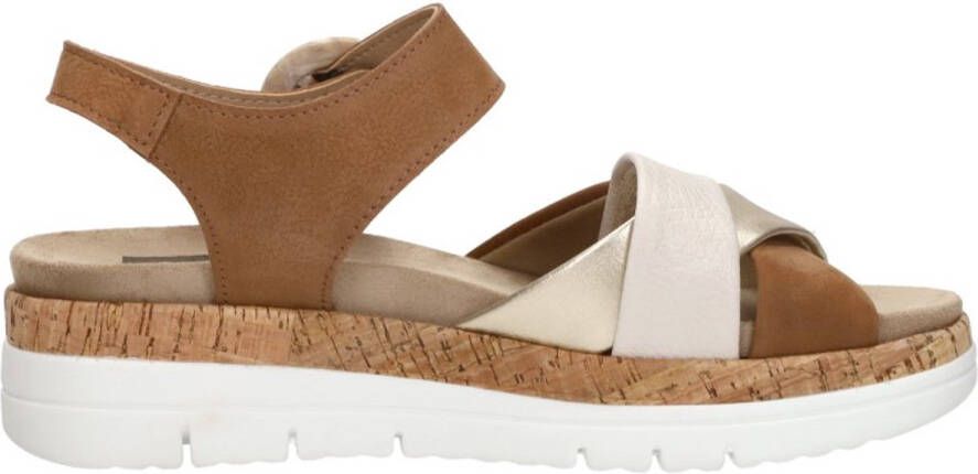 Sub55 Comfort Collection Sami 02 Sandalen Plat Cognac